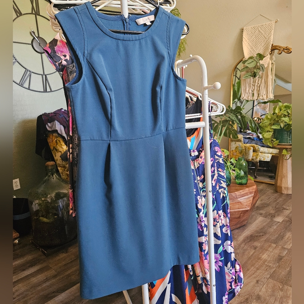 Loft 2 blue dress